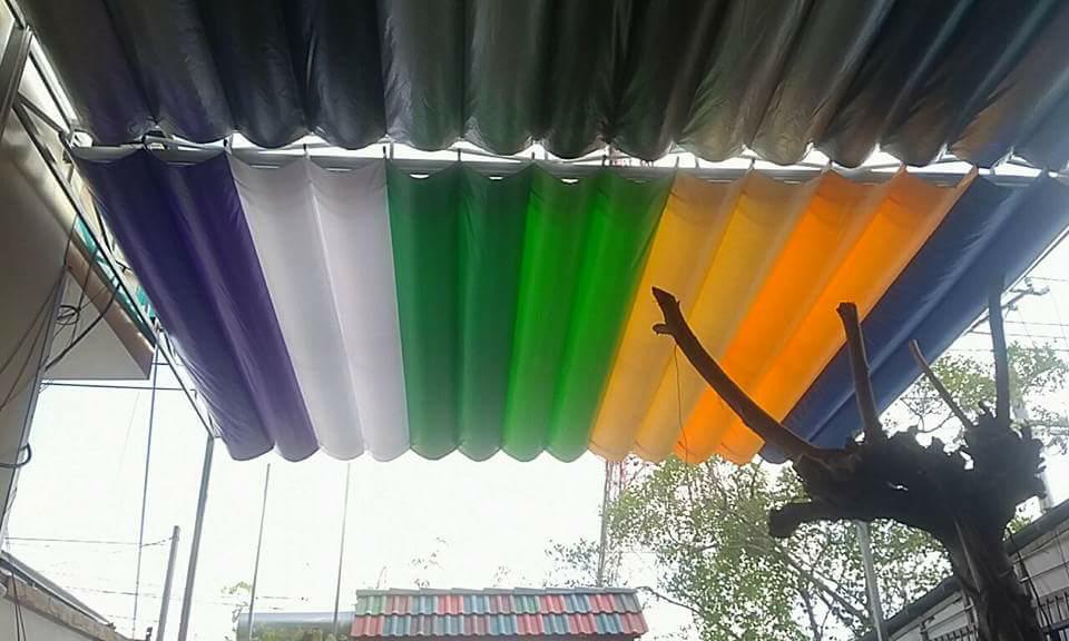 mái xếp, mái hiên, mái che, bạt xếp kéo di động tại đà nẵng