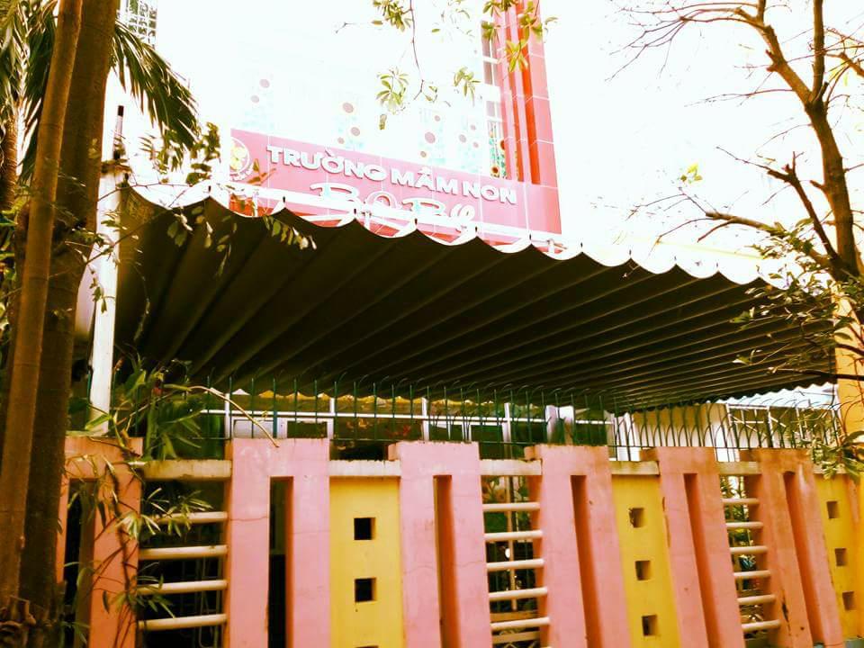 Mái xếp, mái hiên, mái bạt xếp mái che kéo tại nha trang