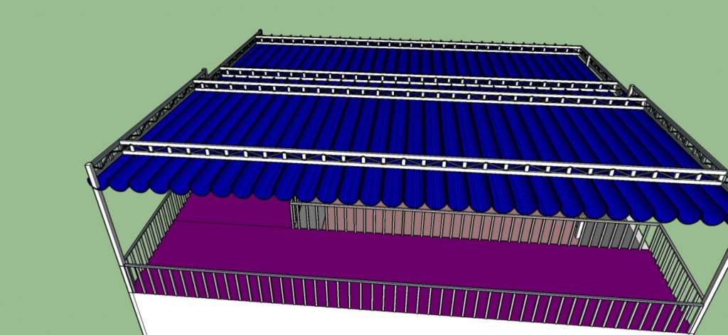 Mái hiên, mái xếp, mái che di động An Giang